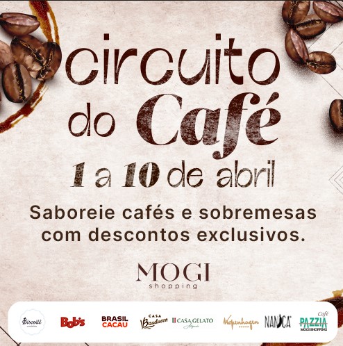 Mogi Shopping promove Circuito do Café com ofertas exclusivas