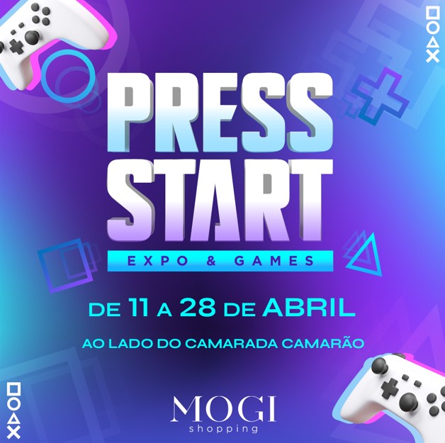 Mogi Shopping recebe mostra interativa Press Start – Expo e Games