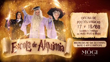 “Escola de Alquimia” traz mundo da magia ao Mogi Shopping