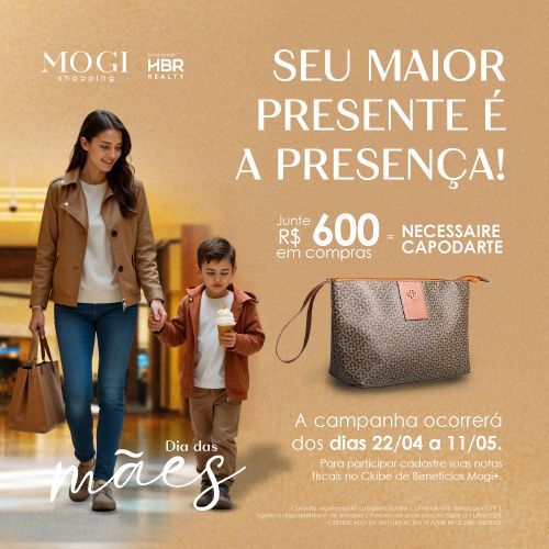Dia das Mães Mogi Shopping: Presença que Vira Presente com o Clube de Benefícios