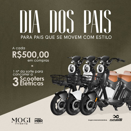 Mês dos Pais no Mogi Shopping terá Beerland, sorteio de motos elétricas e música clássica; aproveite a programação