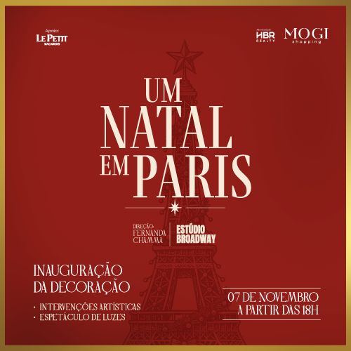Mogi Shopping inaugura ‘Natal em Paris’ com Espetáculo inédito da Broadway São Paulo