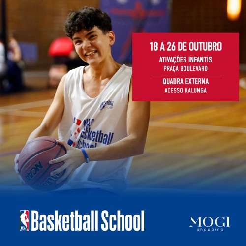 NBA Basketball School chega ao Mogi Shopping com nove dias de experiências gratuitas