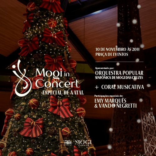 O Encanto do Natal toma conta do Mogi Shopping no último Mogi In Concert do ano