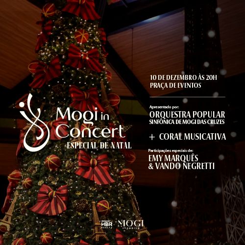 O Encanto do Natal toma conta do Mogi Shopping no último Mogi In Concert do ano