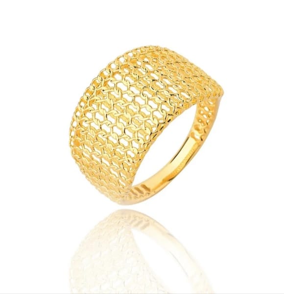 Anel 18k Filigrama Vazado