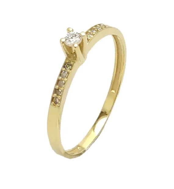 Anel Solitário Brilhante