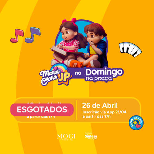 Domingo na Praça e Bonecos Maria Clara e JP