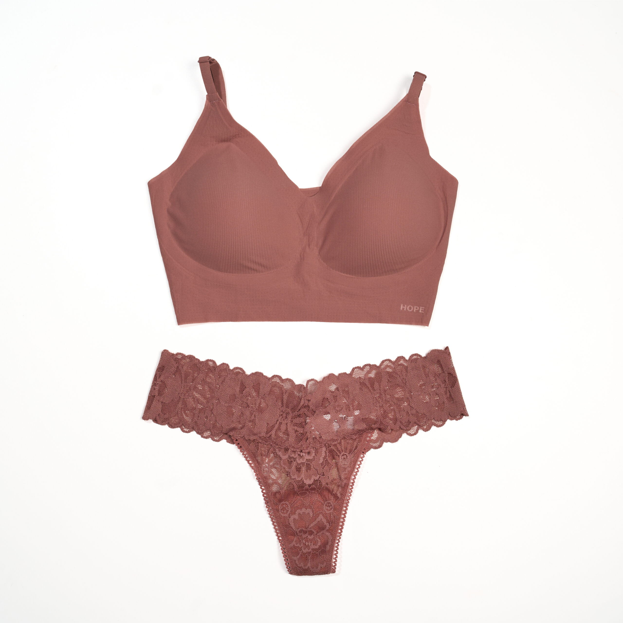 Sutiã Naked e Calcinha Lace (Rosa Collar)