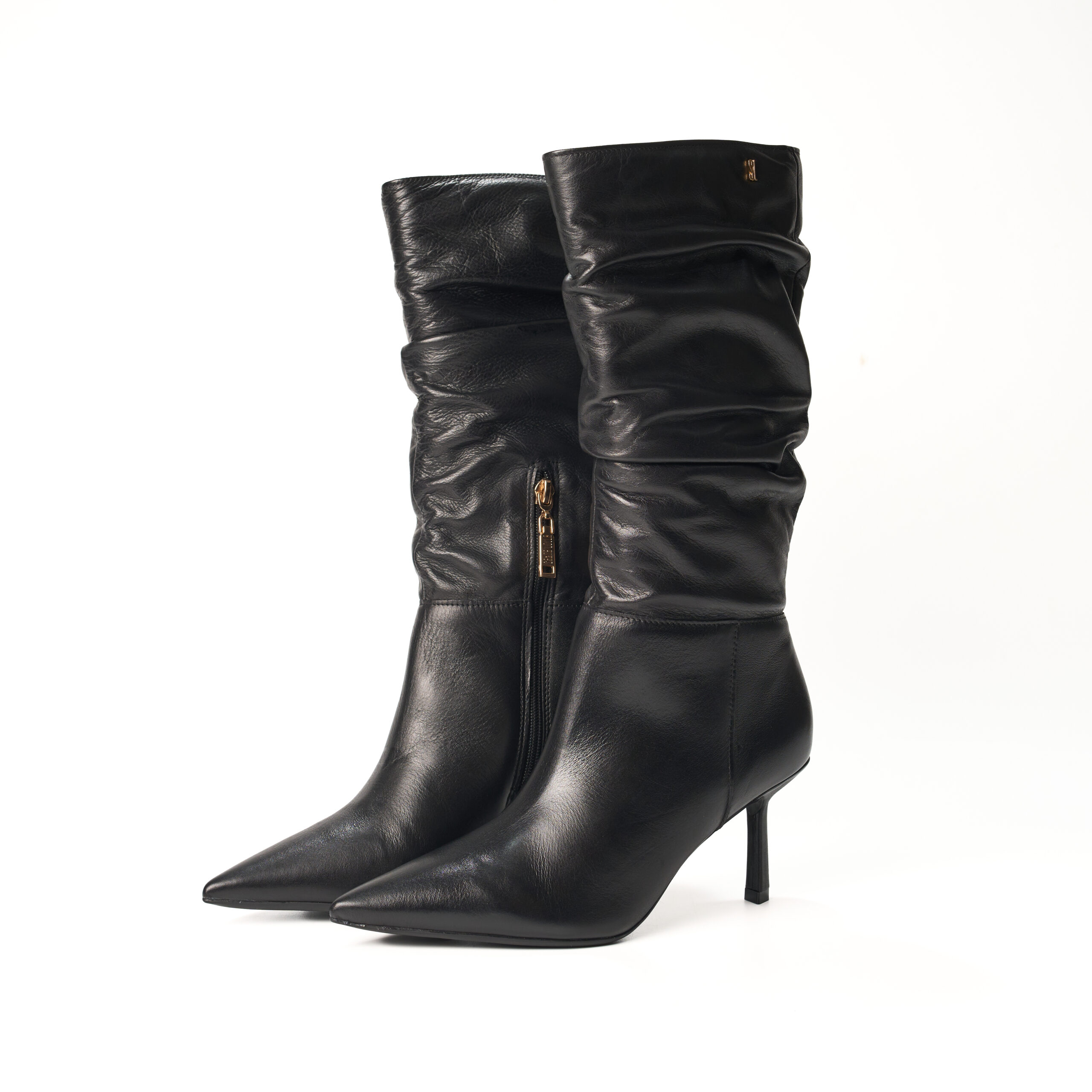 Bota Cano Alto Couro