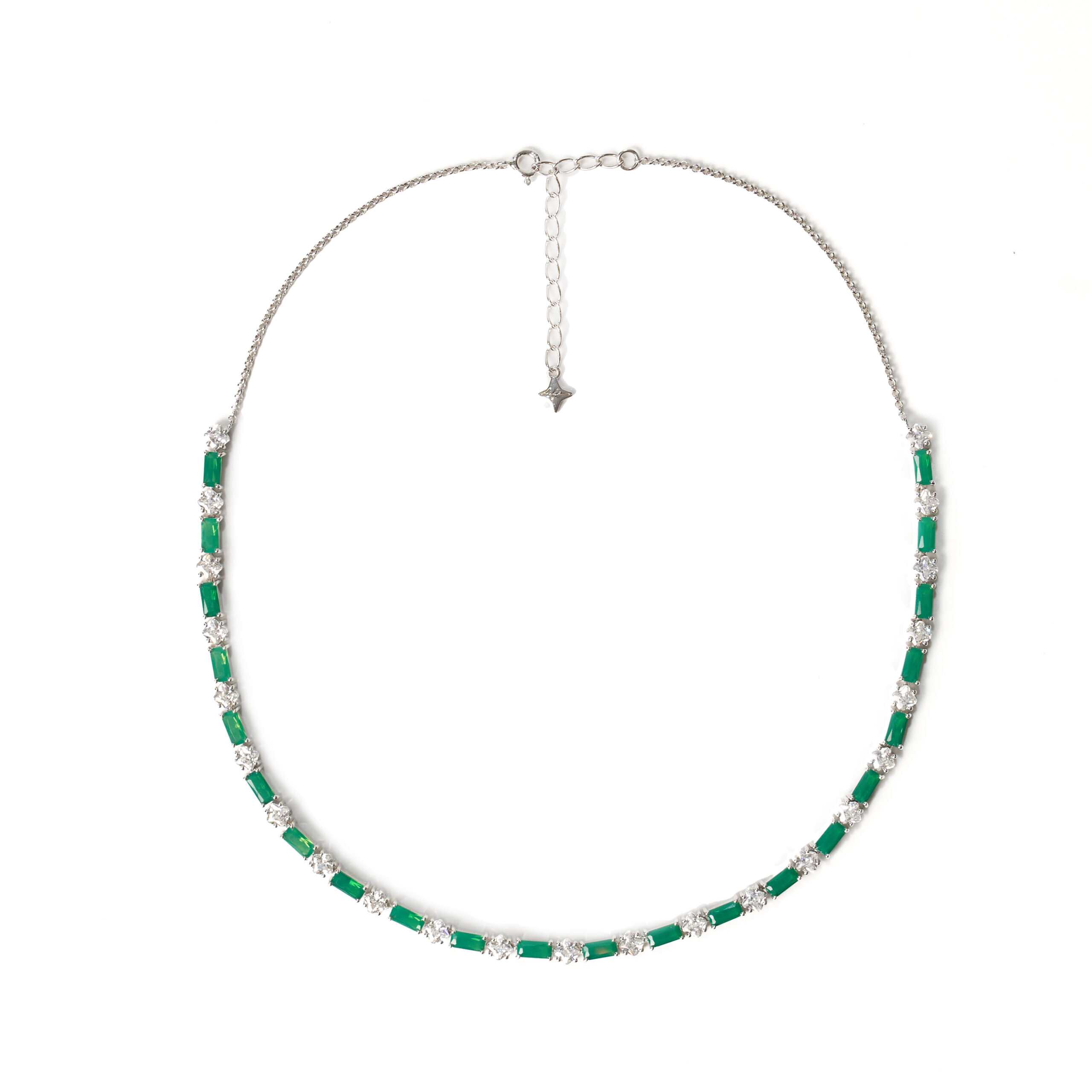 Colar Zircônia Verde
