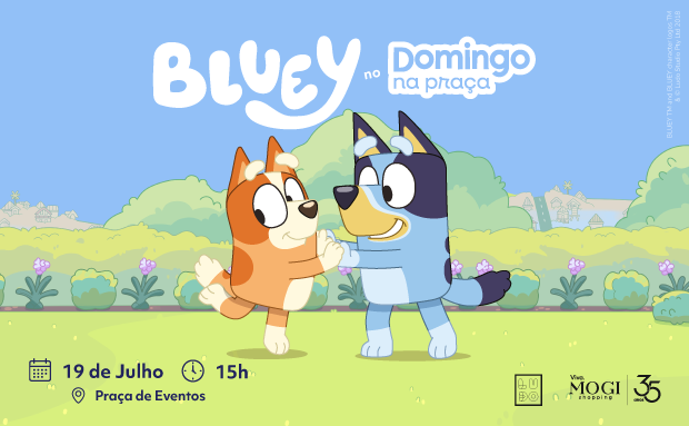 Bluey no Domingo na Praça